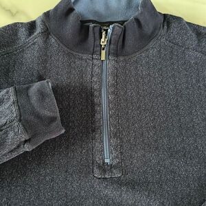 Bugatchi Reversible Cotton 1/4 Zip Pullover Sweatshirt Sz. XL
